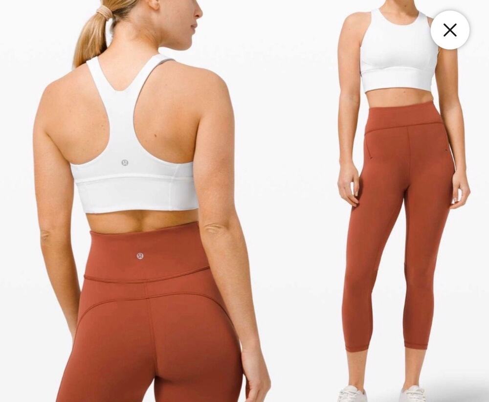 Size 8 Lululemon Wunder Train Long-Line Bra *Medium Support